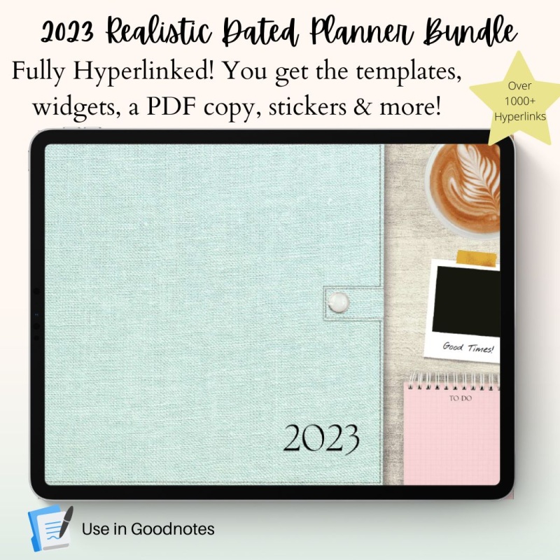 2023 Realistic Digital MOMlife Planner Bundle