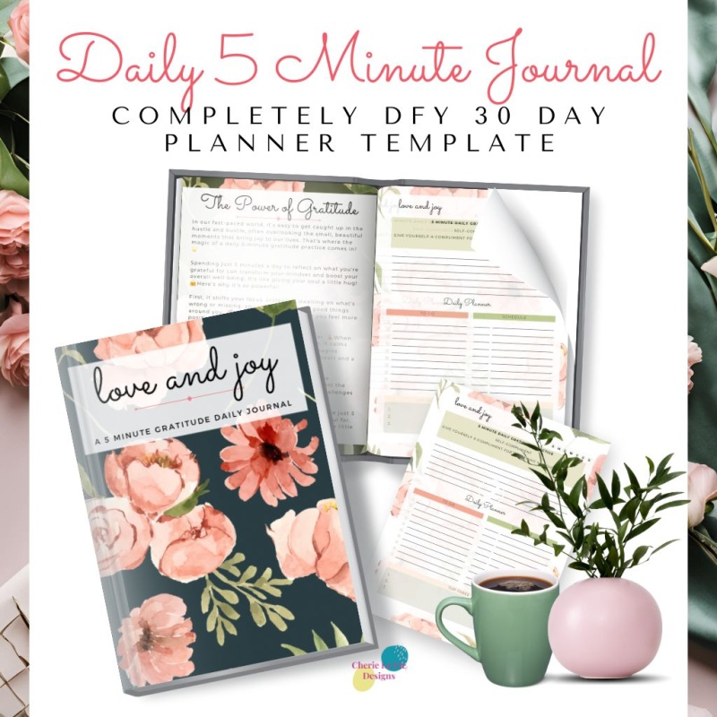 5 Minute Daily Gratitude Journal